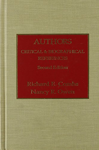 Imagen de archivo de Authors: Critical & Biographical References a la venta por UHR Books