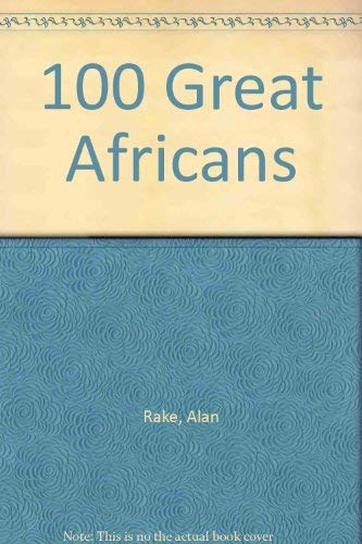 Stock image for 100 Great Africans for sale by Bookmarc's