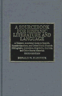 Beispielbild fr A Sourcebook for Hispanic Literature and Language zum Verkauf von Phatpocket Limited
