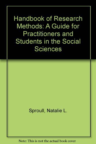 Stock image for Handbook of Research Methods : A Guide for Practitioners and Students in the Social Sciences for sale by Better World Books: West