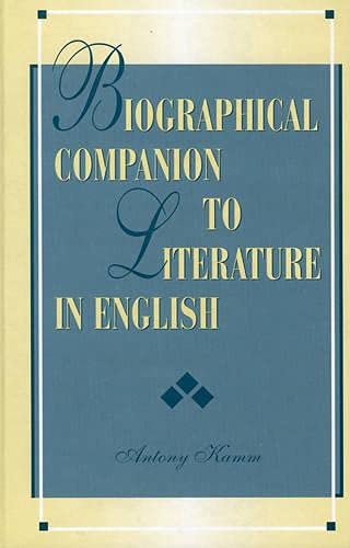 Imagen de archivo de Biographical Companion to Literature in English a la venta por Better World Books