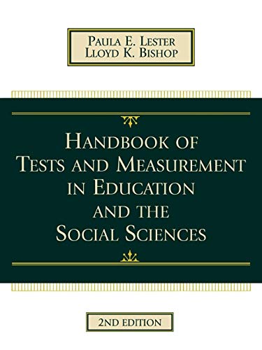 Beispielbild fr Handbook of Tests and Measurement in Education and the Social Sciences zum Verkauf von Better World Books