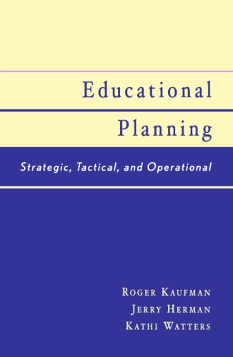 9780810842977: Educational Planning: Strategic, Tactical, and Operational