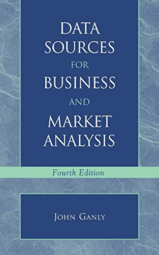 9780810846586: Data Sources for Business and Market Analysis: 4th Ed.