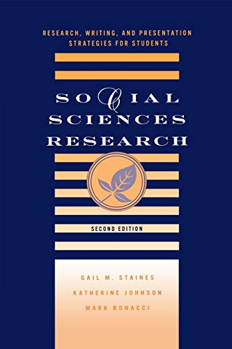 Beispielbild fr Social Sciences Research: Research, Writing, and Presentation Strategies for Students zum Verkauf von SecondSale