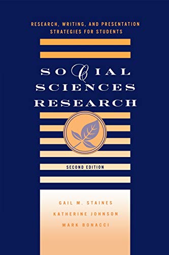 Stock image for Social Sciences Research: Research, Writing, and Presentation Strategies for Students for sale by SecondSale