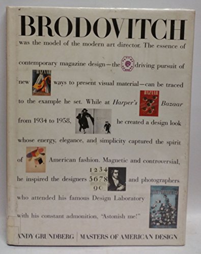 Beispielbild fr Brodovitch (Masters of American Design) zum Verkauf von SecondSale