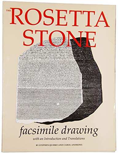Beispielbild fr The Rosetta Stone Facsimile Drawing with Introduction and Translations zum Verkauf von COLLINS BOOKS