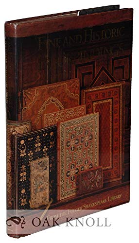 Stock image for Fine and Historic Bookbindings from the Folger Shakespeare Library for sale by HPB-Red