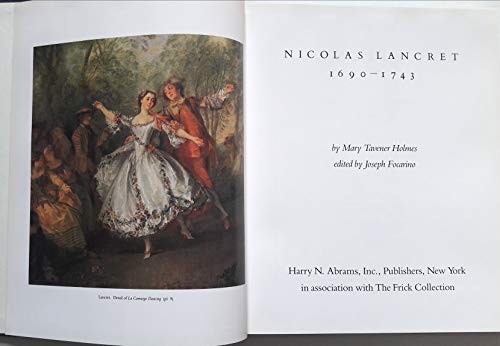 Imagen de archivo de Nicolas Lancret, 1690-1743 a la venta por Jason Books