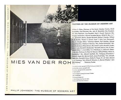 Ludwig Mies Van Der Rohe: Furniture and Furniture Drawings from the Design Collection and the Mies Van Der Rohe Archive the Museum of Modern Art, Ne (9780810960510) by Museum Of Modern Art (New York, N. Y.)