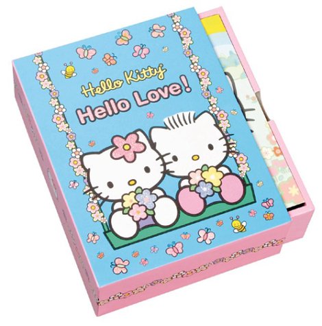 Hello Kitty Hello Love Note Cards in a Slipcase with Drawer (9780810985605) by Roger La Borde