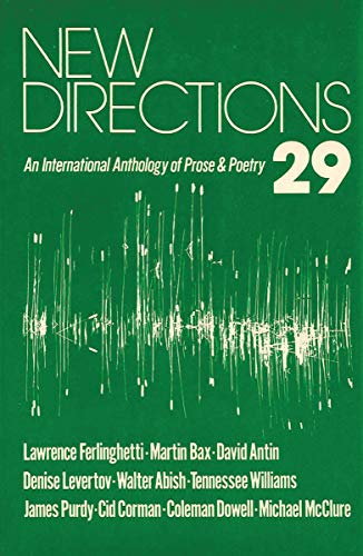 Beispielbild fr New Directions 29 : An International Anthology of Prose and Poetry zum Verkauf von Better World Books