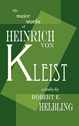 Beispielbild fr Heinrich Von Kleist: The Major Works (New Directions Books) zum Verkauf von Wonder Book