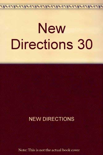 Stock image for New Directions In Prose and Poetry 30 for sale by Wonder Book