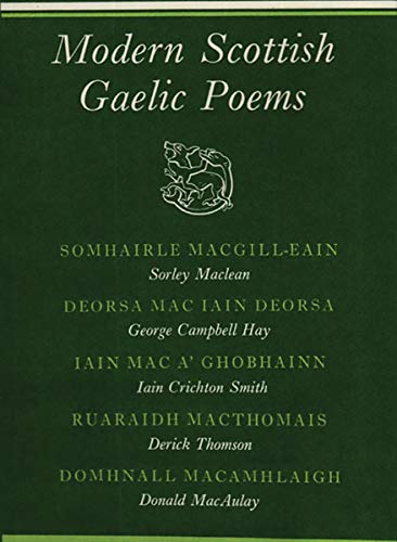 Stock image for Modern Scottish Gaelic Poems for sale by Ergodebooks