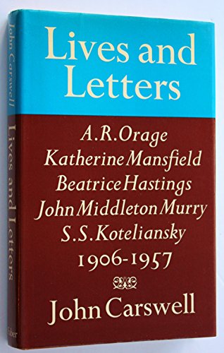 Stock image for LIVES AND LETTERS for sale by Neil Shillington: Bookdealer/Booksearch