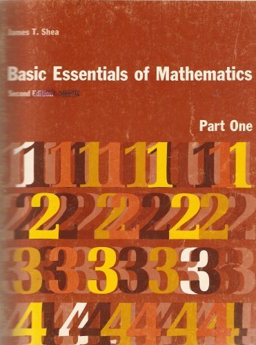 Stock image for Basic Essentials of Mathematics, Part One (Second Edition) for sale by Lot O'Books
