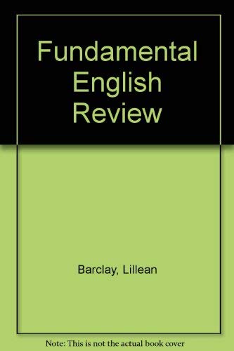 Imagen de archivo de Fundamental English Review a la venta por Better World Books