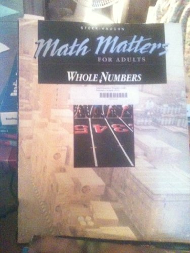 Imagen de archivo de Whole Numbers (Math Matters for Adults) a la venta por Ergodebooks