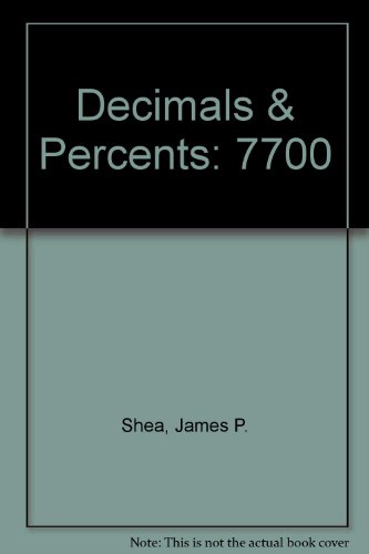 Stock image for MATHEMATICS SKILL BOOK DECIMALS AND PERCENTS 7700, WORKBOOK WITH KEY for sale by mixedbag