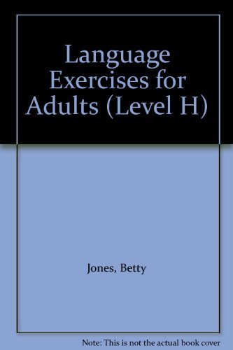 Stock image for Language Exercises for Adults (Level H) for sale by Allied Book Company Inc.