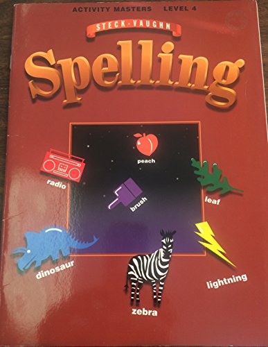 Stock image for Steck-Vaughn Activity Masters Spelling LVL 4 1996 for sale by HPB-Diamond