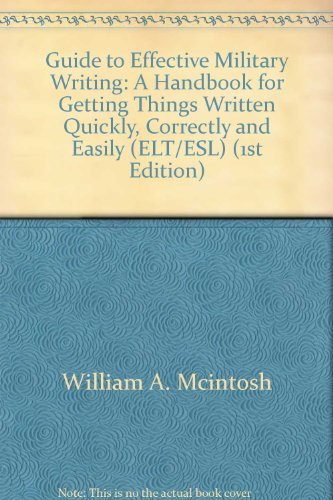 9780811720731: Guide to Effective Military Writing