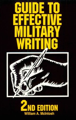 Stock image for Guide to Effective Military Writing for sale by Better World Books