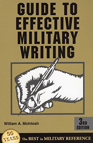 Imagen de archivo de Guide to Effective Military Writing a la venta por Wonder Book