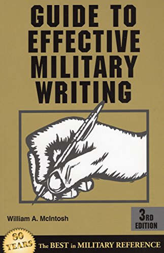 Stock image for Guide to Effective Military Writing for sale by Wonder Book