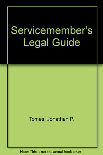 Stock image for Servicemember's Legal Guide for sale by BookHolders