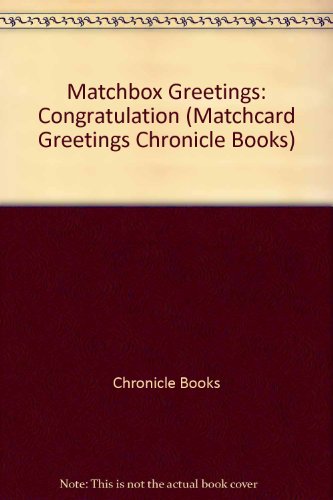 Congratulations (Matchcard Greetings Chronicle Books) (9780811820578) by [???]