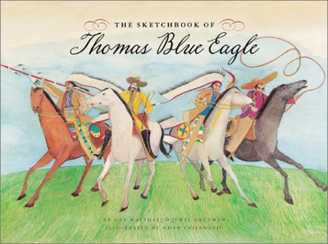 Stock image for The Sketchbook of Thomas Blue Eagle for sale by Wonder Book