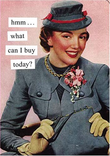Stock image for Hmm.What Can I Buy Today? Journal (Anne Taintor, TAIN) for sale by Treasured Reads etc.