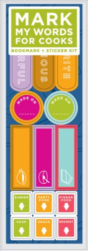 Mark My Words for Cooks (single bookmark): Bookmark + Sticker Kit (9780811855709) by Chronicle Books