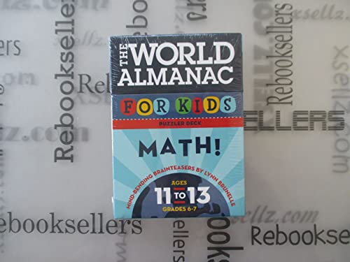 Stock image for The World Almanac for Kids Puzzler Deck: Math: Ages 11-13, Grades 6-7 for sale by medimops