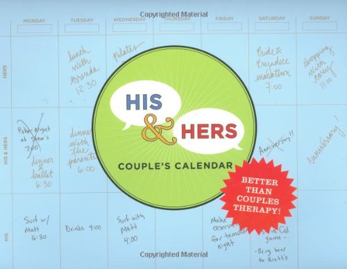 9780811863858: His and Hers Couples' Calendar (Wall calender) [O/P]