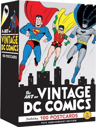 Imagen de archivo de The Art of Vintage DC Comics: 100 Postcards (Gift for Vintage Comic Book Fan, Art Note Card Set) a la venta por Lakeside Books