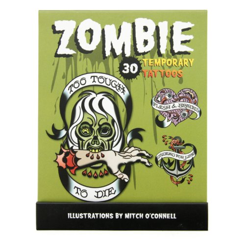 Stock image for Zombie Temporary Tattoos: 30 Temporary Tattoos for sale by Books From California