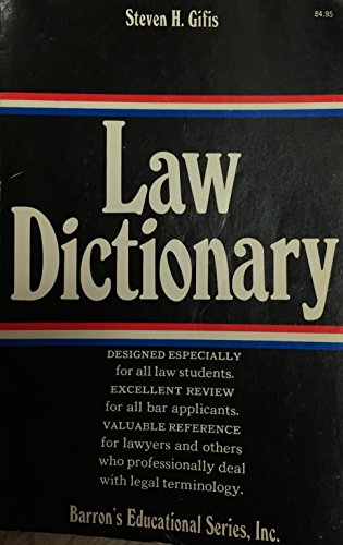9780812005431: Law Dictionary