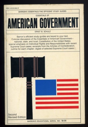 Stock image for Essentials of American Government (Barron's Essentials the Efficient Study Guides) for sale by GloryBe Books & Ephemera, LLC