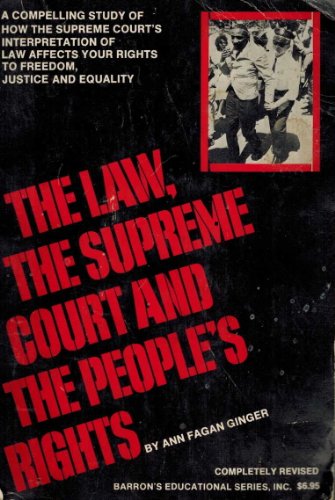 Stock image for The law, the Supreme Court, and the people's rights for sale by ThriftBooks-Dallas