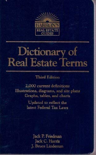 Imagen de archivo de Dictionary of Real Estate Terms (Barron's Real Estate Guides) a la venta por Decluttr