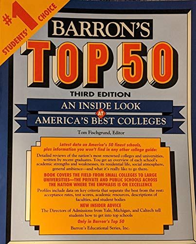 Stock image for Barron's Top 50: An Inside Look At America's Best Colleges for sale by BookHolders