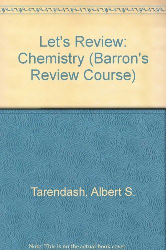 Stock image for Let's Review: Chemistry for sale by Robinson Street Books, IOBA