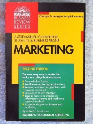 Beispielbild fr Marketing (Barron's Business Review Series) zum Verkauf von Wonder Book
