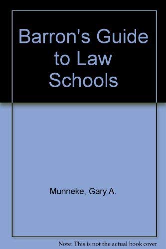 Stock image for Barron's Guide to Law Schools for sale by Hamelyn