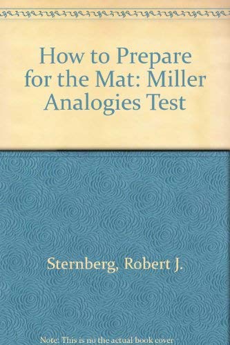Beispielbild fr How to Prepare for the Mat: Miller Analogies Test (Barron's How to Prepare for the MAT) zum Verkauf von SecondSale