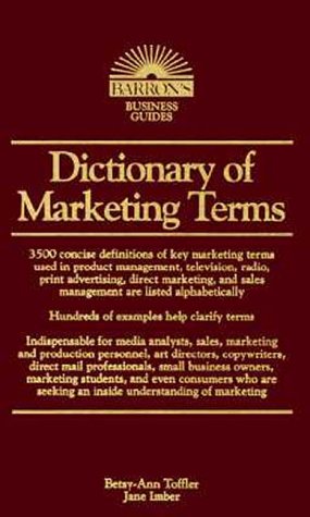 Stock image for Dictionary of Marketing Terms for sale by Better World Books